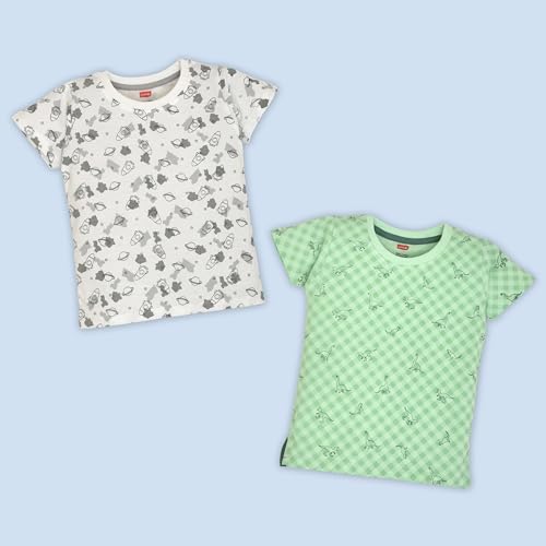 Image of LuvLap Baby Boys & Girls 100% Cotton Night Suit, Pack of 2