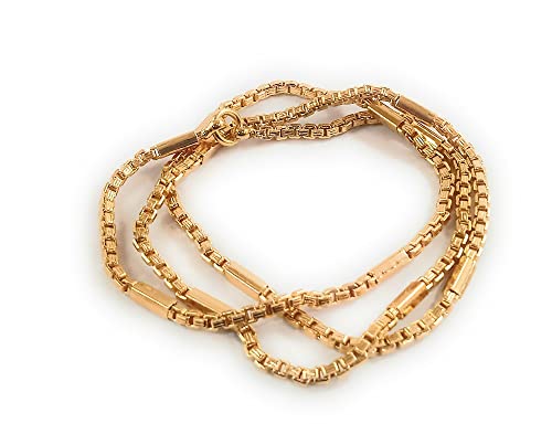Image of CUTE GOLD 1 Gram Micro Gold Plated & Copper Traditional Designer Fashion Jewellery Chain for Women