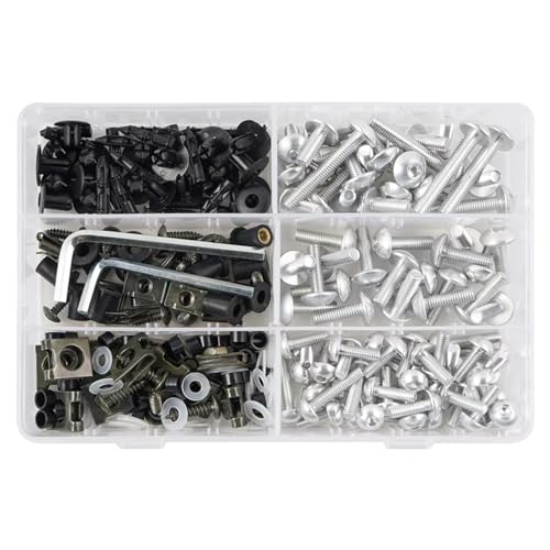 �����E�Œ� Compatible With Suzuki For Gsxr150 600 750 1000 1000R 1100 For Katana 600 750 For GSX600F GSX750F 253PCS �o�C�N�{�f�B���[�N�{���g�L�b�g�ɑ�