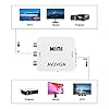 XMSJSIY AV a VGA Adattatore Audio Video Converter, Composite AV a VGA + 3.5mm TV Video Playing Adapter 1080p con cavo di alimentazione USB VCD DVD Proiettore TV Set Top Box #4