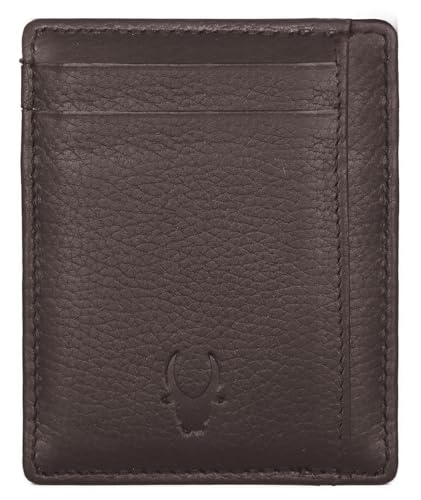 Image of WildHorn Leather Card Holder for Men & Women (Brown)