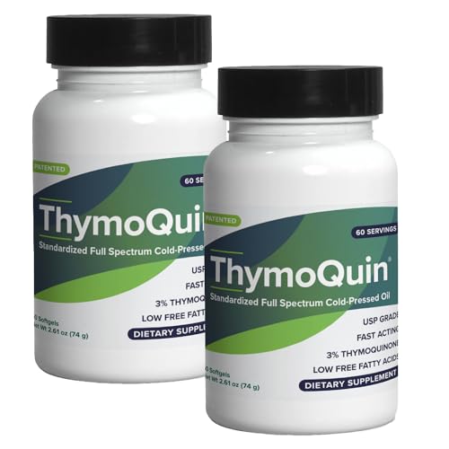 ThymoQuin Cold Pressed Black Seed Oil Capsules for Skin, Joint, Metabolic & Immune Health |