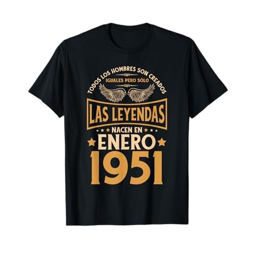 Cumpleaños Hombre Regalos Las Leyendas Enero 1951 Camiseta