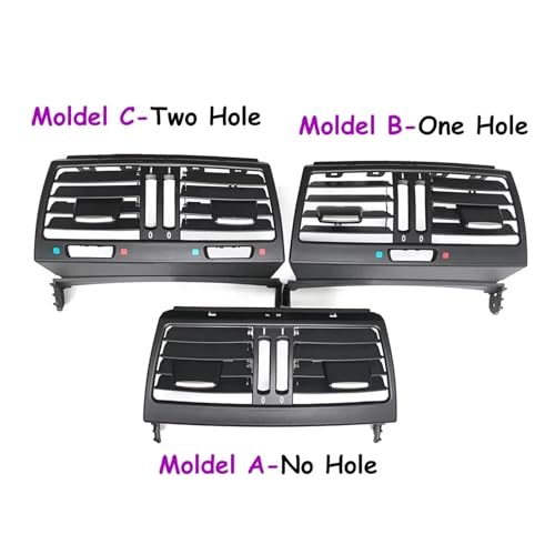 Rejillas de aire acondicionado traseras para BMW X5 X6 E70 E71 E72 de 2007 a 2013 (Modelo C) 3
