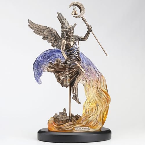 Escultura Hypnos Dios Griego del Sueño 33.3 cm Bronce Resina miniatura 2