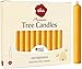 Eika Premium 100% Beeswax Tree Candles - Pack of 20 Honey Colored Natural Christmas Wax Candles for Pyramids, Carousels & Chimes - Made in Europe