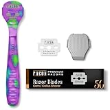 Facón Professional Callus Shaver Remover with 50 Blades, Pedicure Razor for Feet & Hands, Foot Razor for Callus Removal, Callus Blade Remover, Corn Shaver, Surgical Grade Premium Stainless Steel Tool