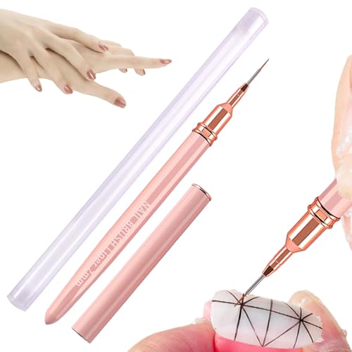 Pinceles finos para delineador de uñas, pincel profesional para delineador de uñas finas, Pincel de punta francesa, Herramientas de diseño de uñas para pintura de detalles de uñas, delineador francés