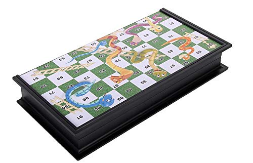 Snakes & Ladders Juego de Mesa con Tablero 10x10 miniatura 3