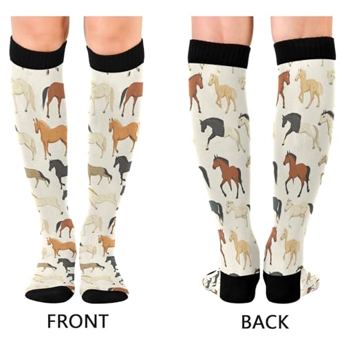 Image of Fisyme Socks for Women Men, Warm Comfort Athletic Crew Running Hiking Cycling Compression Socks