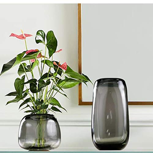 Vase en verre stable pour arrangement de fleurs sans risque de basculement