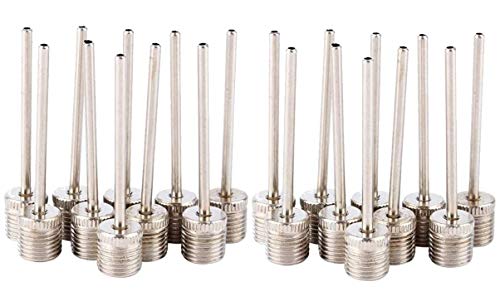 Lionstrike Ballpumpennadel, 20 Stück, Silber, 7mm Screw fit Cover