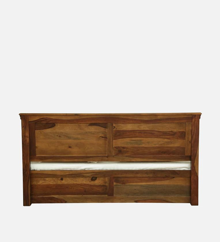 Image of EXCEL HOME EXCEL International Siska Solid Sheesham Wood Queen Size Bed with Buid in Storage | Wooden Double Bed Box Storage for Bedroom | Rosewood, Teak Finish