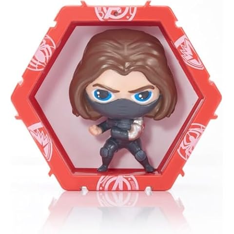 WOW! PODS Avengers Collection - Winter Soldier | Superhero Light-Up Bobble-Head Figure | Official Marvel Collectable Toys & Gifts, 4 inches Cover