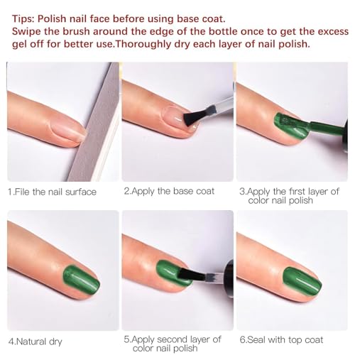 Green Nail Polish Chrome Metallic Nail Varnish, Mirror Quick Dry Metal Effect No UV Needed Christmas Nail Art Polish Chrome Nail Polish - Image 7