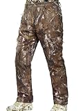 NEW VIEW Camo Hunting Pants for Men Cold Weather, Insulated Hunting Pants with Warm Fleece Lining for Winter Deer Duck Hunts