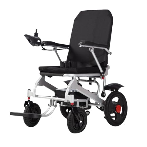 Scooter motorizzato per anziani, sedia a rotelle elettrica pieghevole automatica, design ultraleggero con freni a mano, capacità 150 kg,