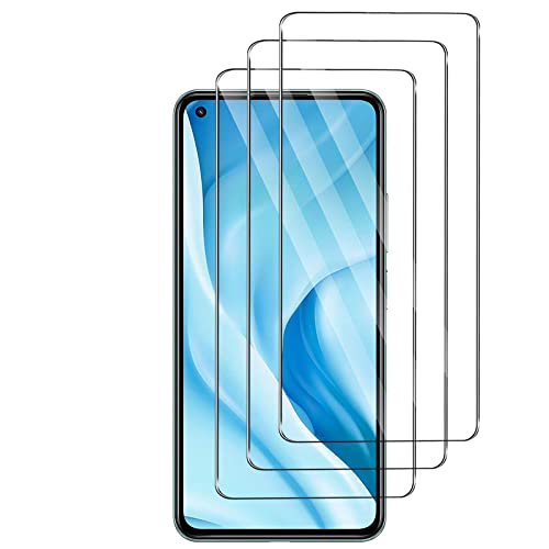 Protector de Pantalla para Xiaomi 11 Lite 5G [3 Unidades] Vidrio Templado, Dureza 9H, Antiarañazos, Sin Burbujas, HD Vidrio Templado Cover