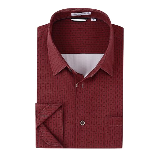 Alex Vando Mens Printed Dress Shirts Long Sleeve Regular Fit Button Down Shirt