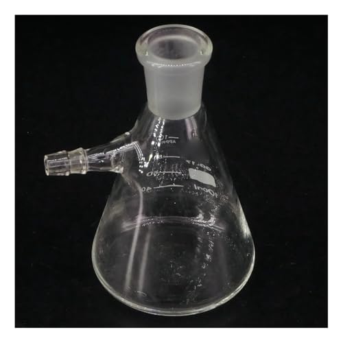 Fiole conique rodée 50 ml 14/23 en verre de laboratoire durable