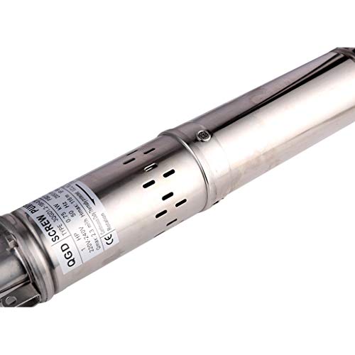 SHYLIYU Submersible Deep Well Pump 3" OD Pipe 1" Outlet 0.75KW 1HP Stainless Steel Submersible Screw Water Pumps for Industrial and Home Use by SHYLIYU - Image 9