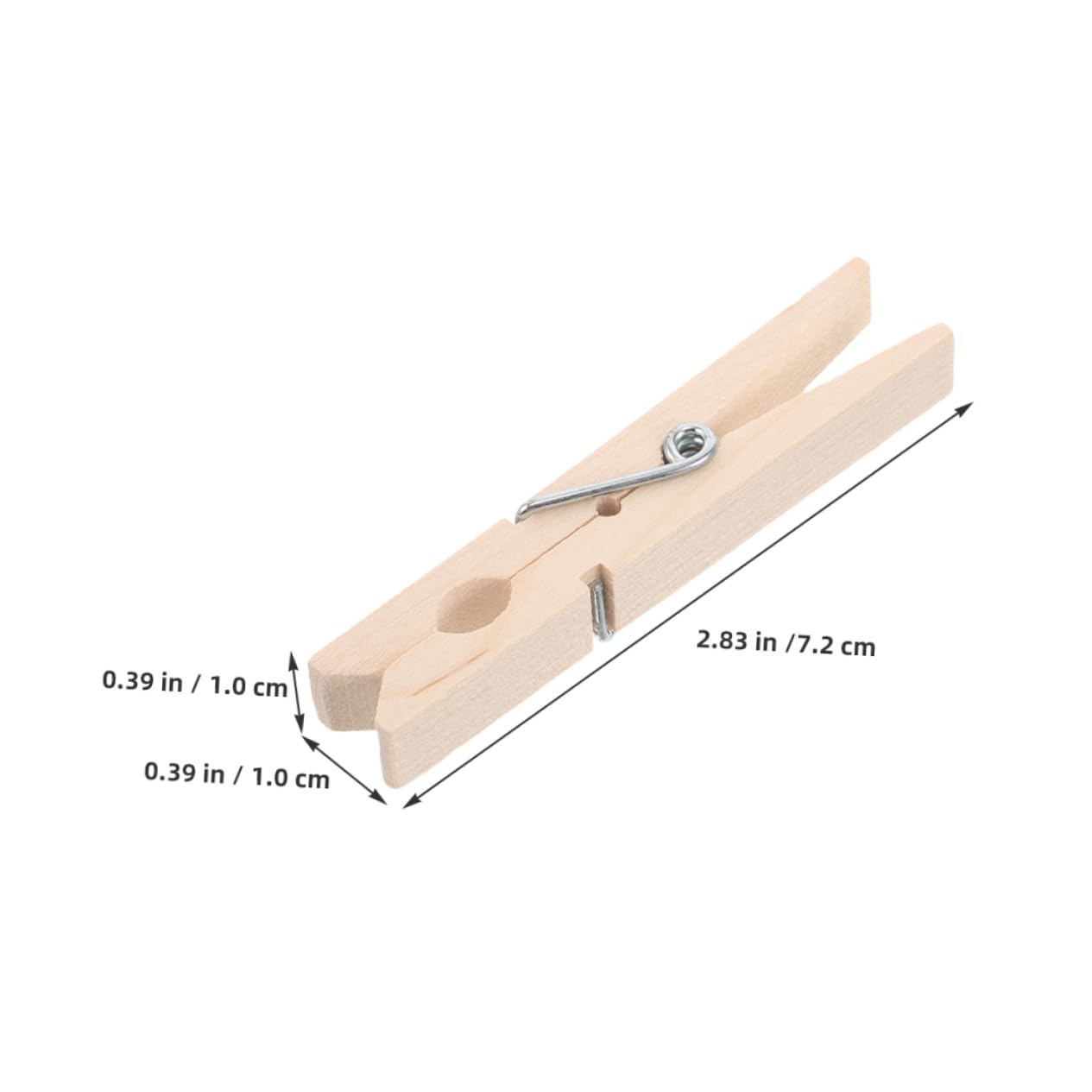 Mikikit 150 Pezzi Mollette Piccole in Legno Beige, Multiuso per Bucato Design Compatto e Portatile, Clip Antivento per Calze e Pantaloni, Accessori Essenziali per Casa