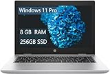 HP ProBook 640 G5 Business Laptop, 14" FHD (1920 x 1080), Intel Core i5-8365U, 8 GB RAM, SSD da 256 GB, tastiera US QWERTY Windows 11 Pro (ricondizionato)