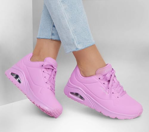 Image of Skechers-Womens-UNO - Stand ON AIR -Pink-Sneakers-UK 4