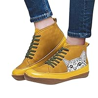 Onsoyours Confortables Support De Voûte Bottes Rétro Bottines