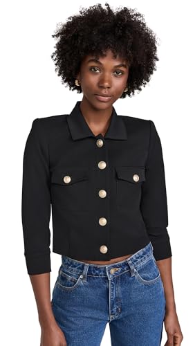 L'AGENCE Women's Kumi Croppd Fitted Jacket