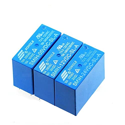 Relais SMIH 6 broches 8 broches 250V 16A - Modèles 5V 12V 24V - Lot de 20