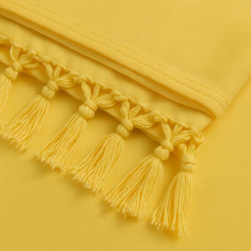 Image of Cotton Silk Yellow Bhagalpuri Chadar AC Comforter /Duvet /Andi /Summer Blanket /Khes /TopSheet (Queen Size- 54 X 108 Inch) Perfect Odne Wali Chaadar for Sleeping (Pack of 1)
