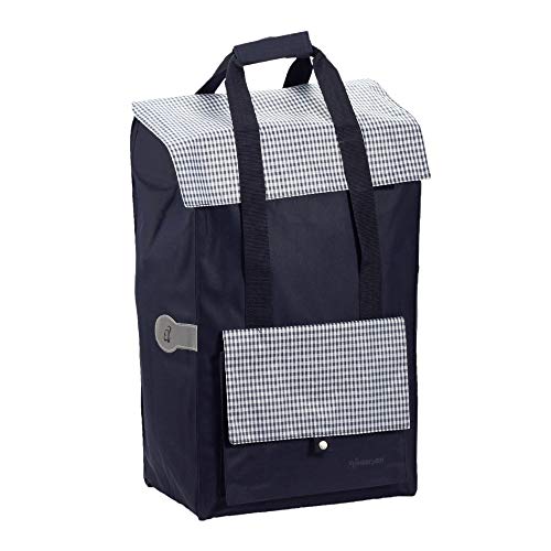 Andersen Sondermodell Einkaufstrolley Royal mit 3-Speichenrad 25 cm und Einkaufstasche Milla blau – Bild 5