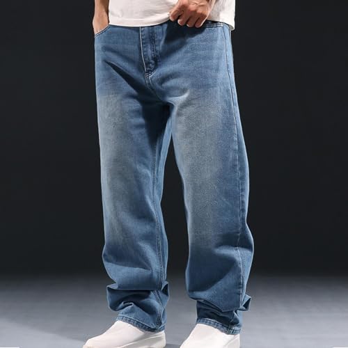 Men's Casual Cargo Pants Vintage Jeans Utility Pants Big & Tall Stretch Baggy Leg Denim Jeans Elastic Waist 7 Pockets2