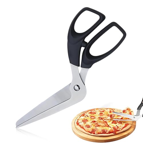 LACHT Tagliapizza Affilate Acciaio Inossidabile Forbice Pizza Divisibile,Forbici per Pizza Professionali,Grande Taglia Pizza Cutter Forbici da Cucina Multifunzionali Lavabile in Lavastoviglie 24.5cm