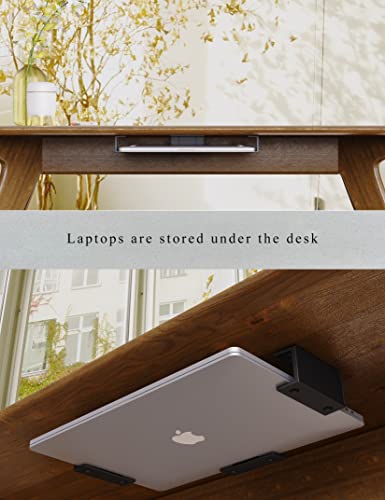 Montura para laptop bajo escritorio con adhesivo y tornillos miniatura 3