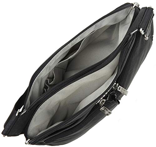 Image of Baggallini Crossbody Travel Bag 11x8.5 Lightweight Water-resistant Nylon Handbag