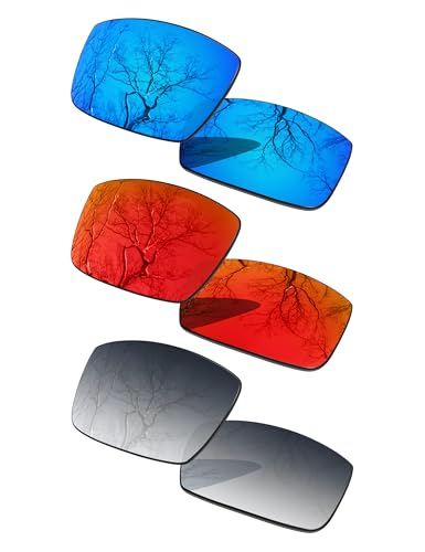 Image of 3 Pair Polarized Replacement Lenses for Oakley Gascan OO9014 Pack