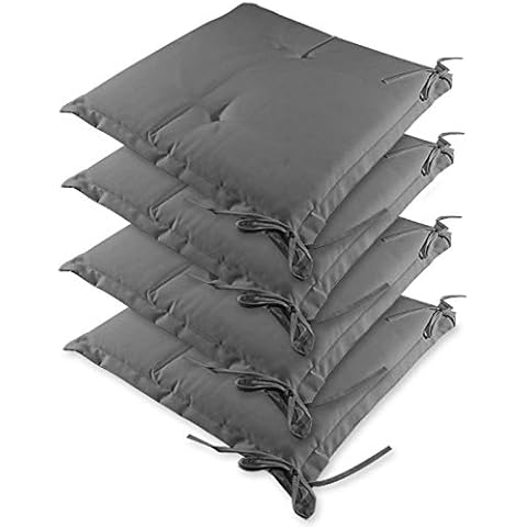 Detex Chair Cushions Sydney Set of 4 Water-repellent Seat Pads Chair Pillows Outdoor Indoor Relaxing Cover