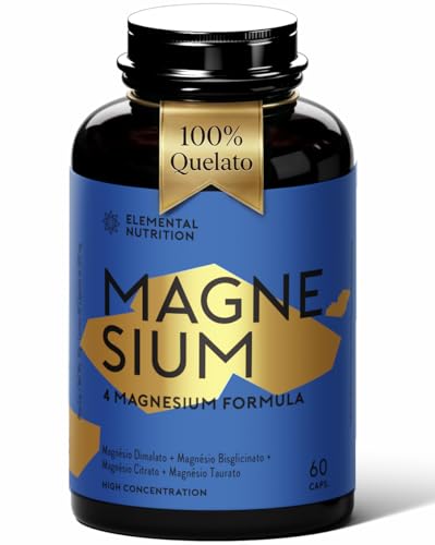 Magnésio Four (4) 350mg – Dimalato + Bisglisinato + Taurato + Citrato – Elemental Nutrition