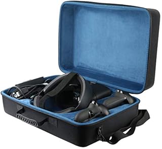 co2CREA Hard Travel Case Replacement for Meta Oculus Rift S PC-Powered VR Gaming Headset (Black Case + Inner Blue Box)