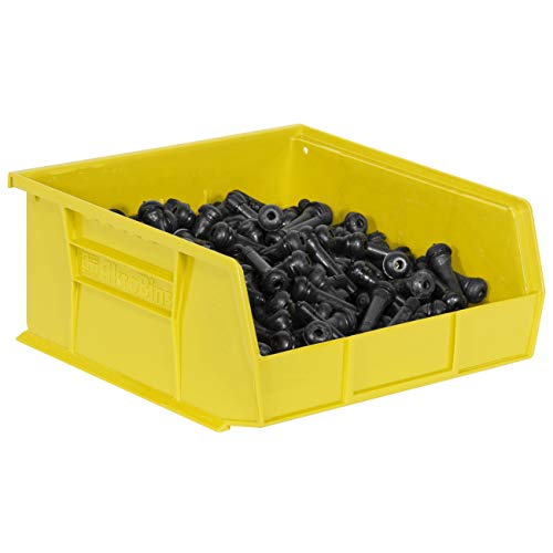 Akro-Mils 30235 Akrobins Plastic Hanging Stackable Storage Organizer Bin, 11-Inch X 11-Inch X 5-Inch, Yellow, 6-Pack #TOP7