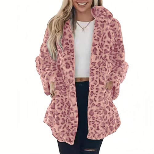 Vestes en fausse fourrure chaude avec manches longues et coupe loose