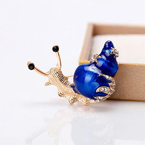 Broche escargot cristal diamant alliage bijoux decorations mode dames - 5