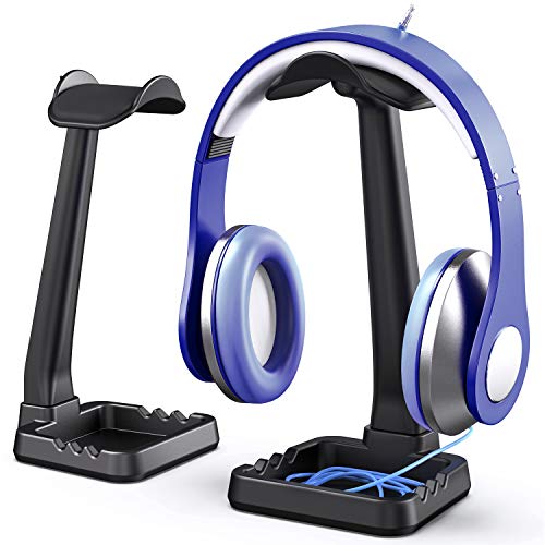 PC Gaming Headphone Stand Headset Hanger with Cable Holder for Sennheiser, Sony, Audio-Technica, Bose, Beats, AKG, Gaming Headset Display, EURPMASK