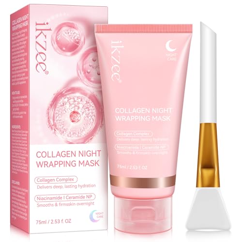 Masque Collagène, Masque Collagene Visage Korean Masque de nuit au
