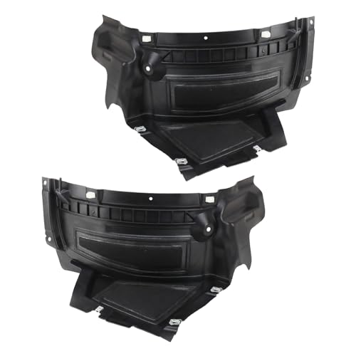 Image of TRQ Front Inner Fender Liner Set Compatible with 2012-2015 Audi A6 2013-2015 S6 AU1242100 AU1243100