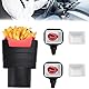 GIRAFEDA Pommeshalter + 2 Saucenhalter + 4 Saucenhalter, für Auto, Soßenhalter, zum Einrasten, Halterung für Pommes Frites, Auto, für Pommes Frites, Sauce, Snacks