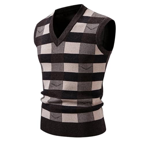 Gilet en tricot pour homme classique boutonné noir