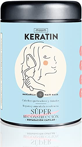 muum - Super Rekonstruktions Keratin Haarmaske. Beschädigtes, trockenes und brüchiges Haar. Repariert tief die Haarstruktur - 1000 ml Cover